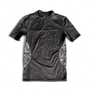 Starter Boys DRI-STAR Compression Shirt Grey Digital Camo L